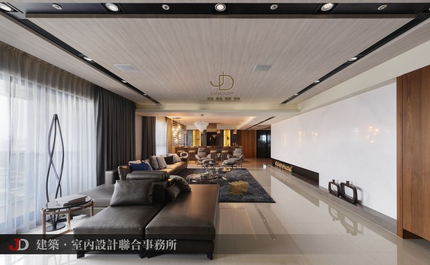 室內設計參考案例:現代時尚風格 200坪實景