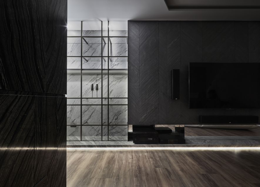 室內設計參考案例:現代時尚風格 室內130坪實景