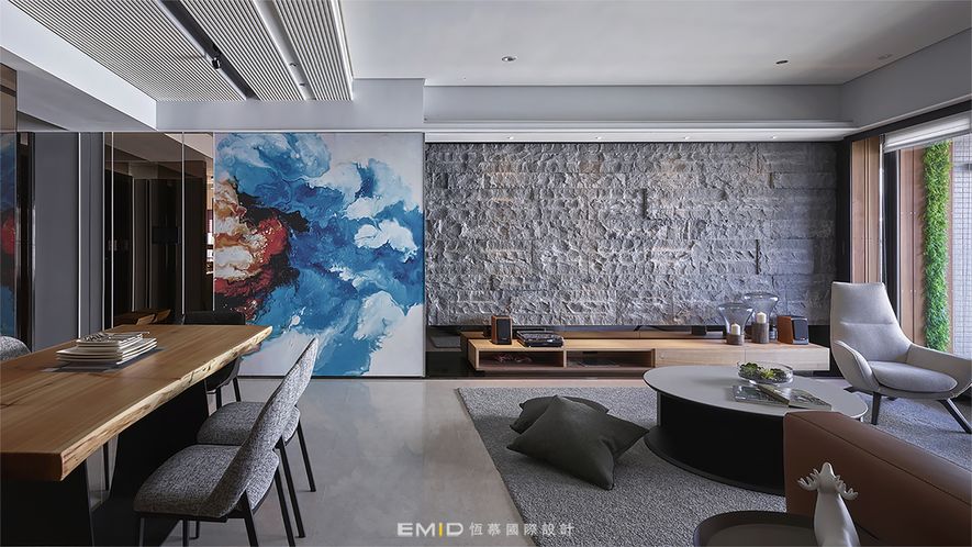 室內設計參考案例:現代時尚風格 33.5坪實景