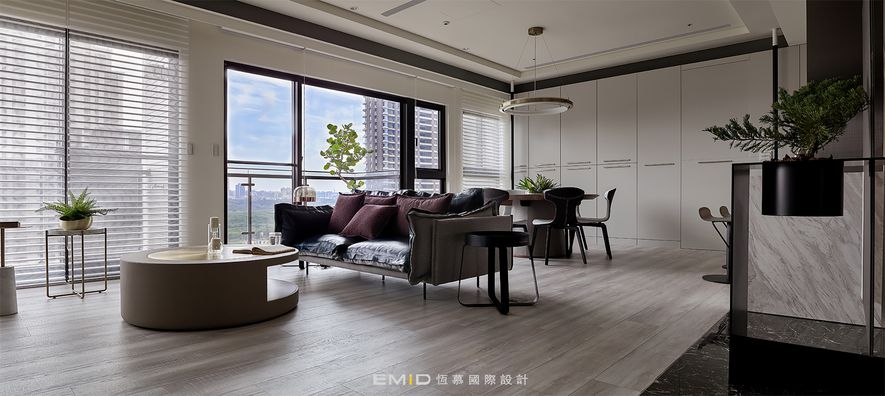 室內設計參考案例:現代時尚風格 78坪實景