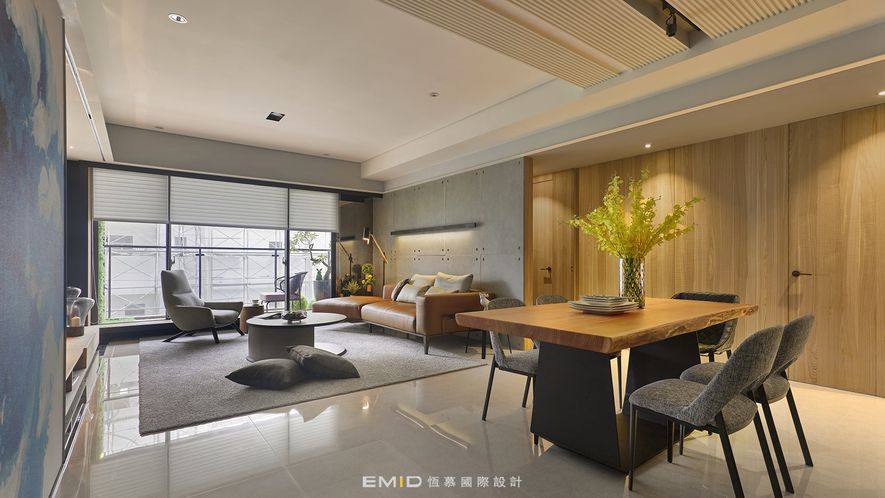 室內設計參考案例：現代時尚風格 33.5坪實景